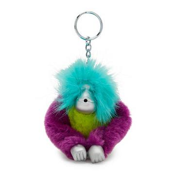 Akcesoria Kipling Fun Hair Sven Monkey Keychain Czerwone Zielone | PL 1274BE